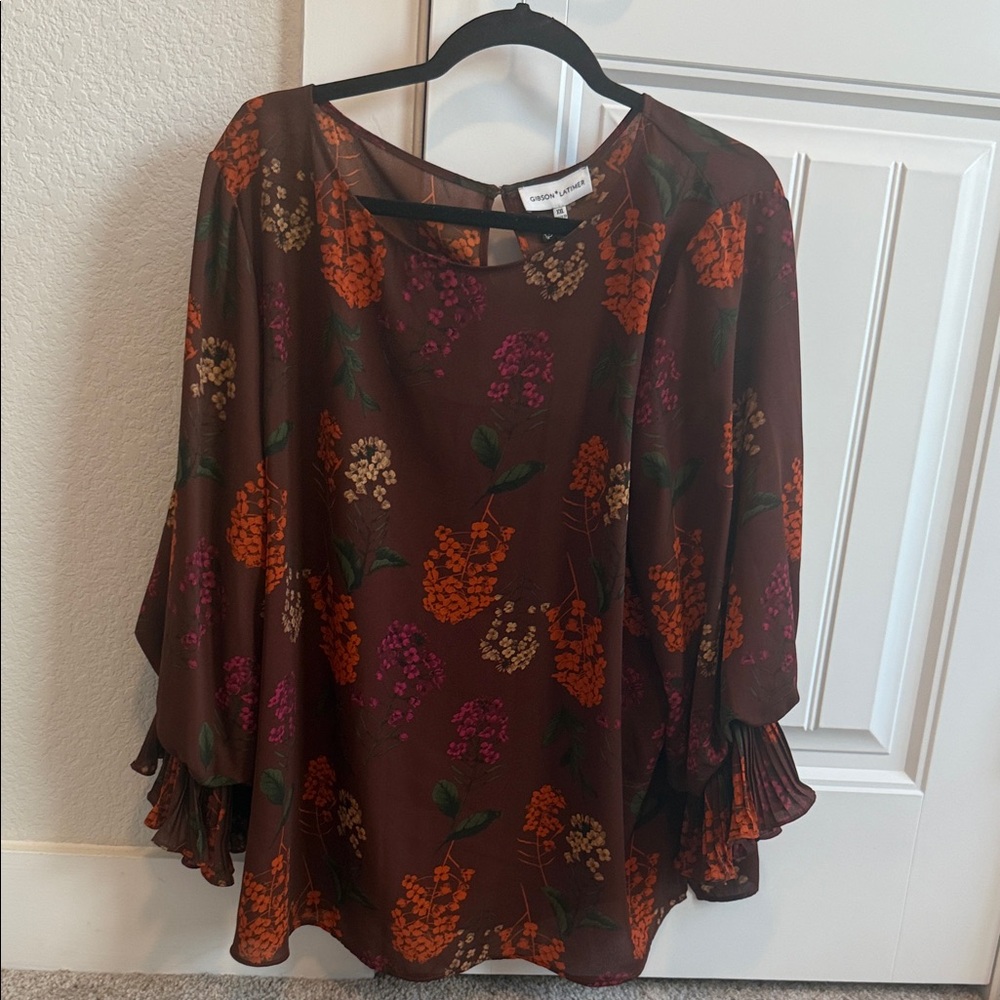 Gibson Latimer Floral Print Women's Top